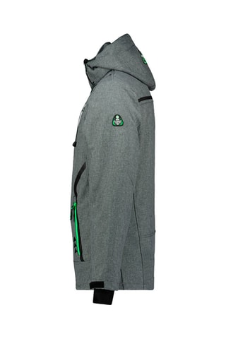Jack met Capuchon Softshell Timberlake - Donkergrijs en Groen