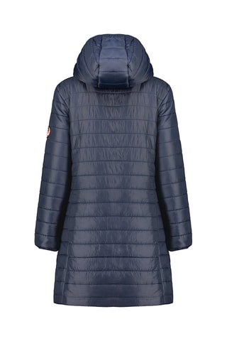Lange Gewatteerde Jas Atikeak - Marineblauw