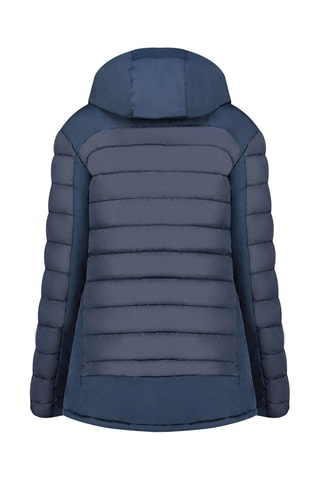 Gewatteerde Jas met Capuchon - Marineblauw