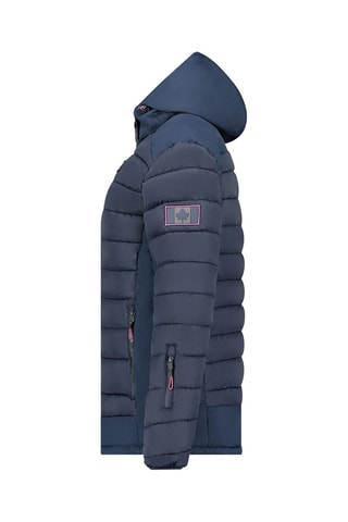 Gewatteerde Jas met Capuchon - Marineblauw