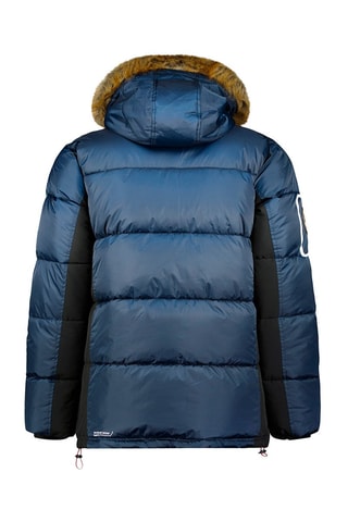 Gewatteerde Jas met Capuchon Danoneak - Marineblauw