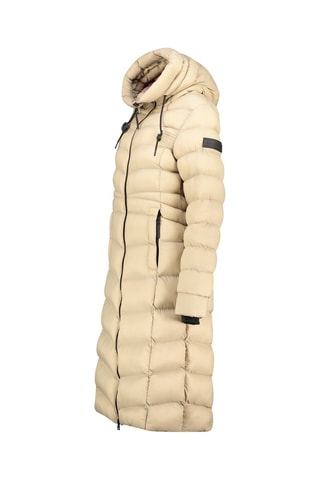 Lange Gewatteerde Jas - Beige