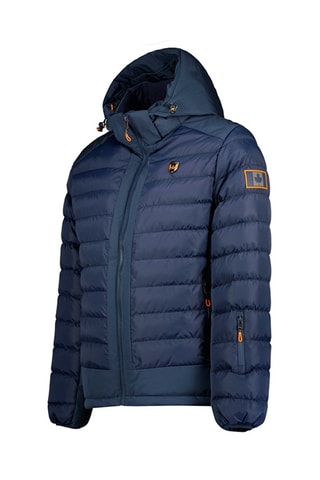 Lichte Gewatteerde Jas met Capuchon Aurelieneak - Marineblauw