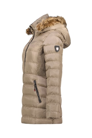 Gewatteerde Jas met Capuchon Anieseak Taupe