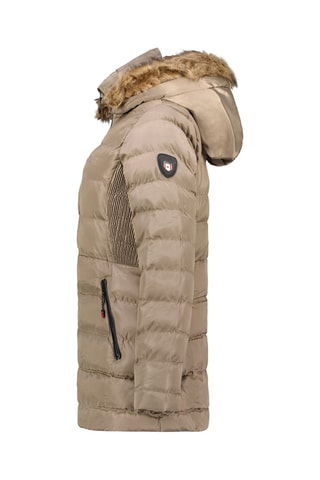 Gewatteerde Jas met Capuchon Anieseak Taupe
