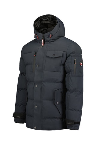 Gewatteerde Jas met Capuchon Aldesteak - Marineblauw