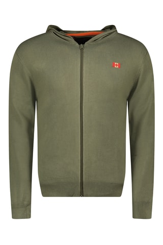 Vest met Capuchon Felinoodeak - Olijfgroen