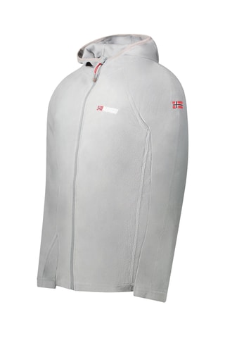Fleece Sweater met Capuchon Tugoodeak - Lichtgrijs