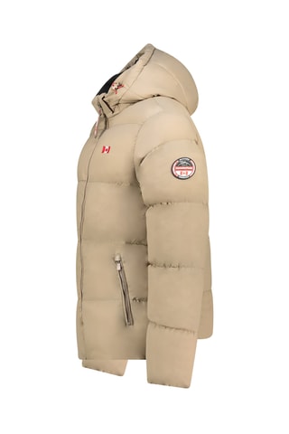 Gewatteerde Jas met Capuchon Anceleak - Beige