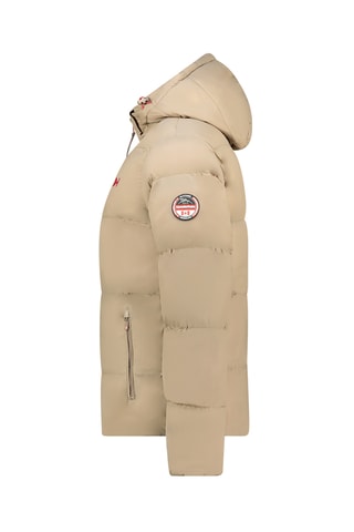 Gewatteerde Jas met Capuchon Anceleak - Beige