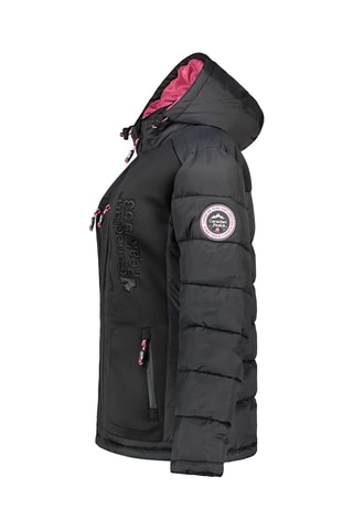 Gewatteerde Jas met Capuchon Beachweak - Zwart