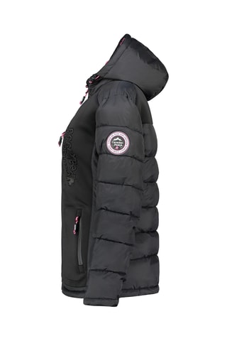 Gewatteerde Jas met Capuchon Beachweak - Zwart