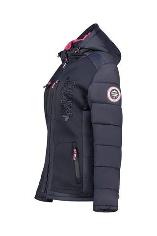 Gewatteerde Jas met Capuchon Beachweak - Marineblauw
