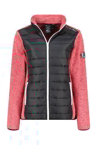 Fleece Jasje Tirexeak - Koraalrood en Zwart
