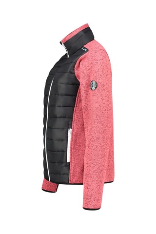 Fleece Jasje Tirexeak - Koraalrood en Zwart