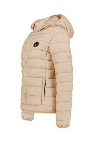 Gewatteerde Jas met Capuchon Anneceak - Beige