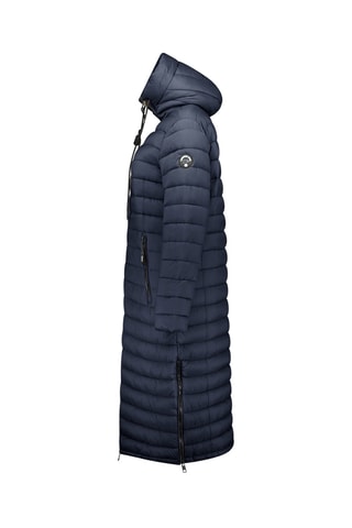 Lange Gewatteerde Jas Azuleak - Marineblauw