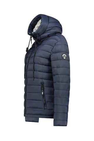Gewatteerde Jas met Capuchon Azuleak - Marineblauw