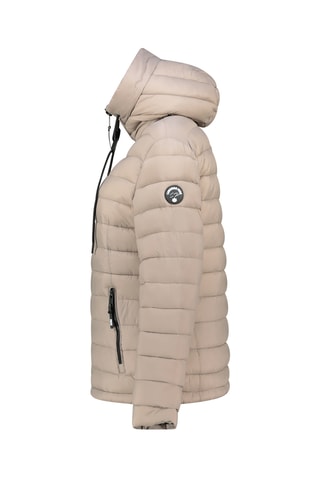 Gewatteerde Jas met Capuchon Azuleak - Taupe