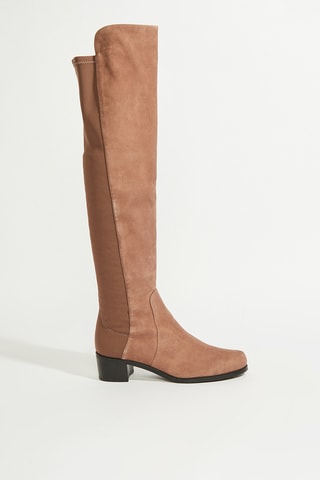 Botas acima do joelho em couro - Toupeira