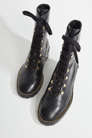 Botins em couro - Preto