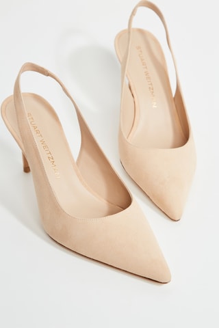 Sapatos de salto em couro - Bege
