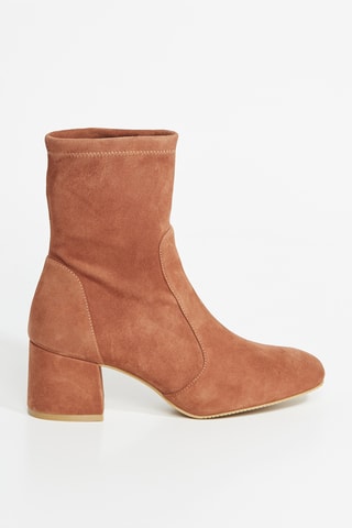 Botins em couro - Castanho