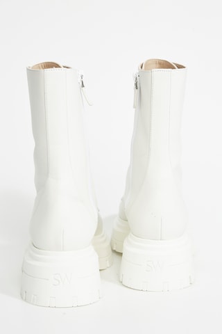 Botins em couro - Branco