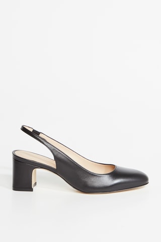 Sapatos de salto em couro - Preto