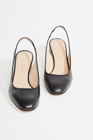 Sapatos de salto em couro - Preto