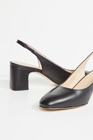 Sapatos de salto em couro - Preto