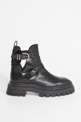 Botins em couro - Preto