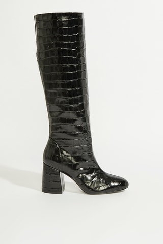 Botas em couro - Preto