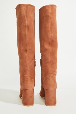 Botas em couro - Castanho