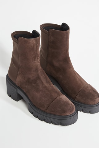 Botins em couro - Castanho