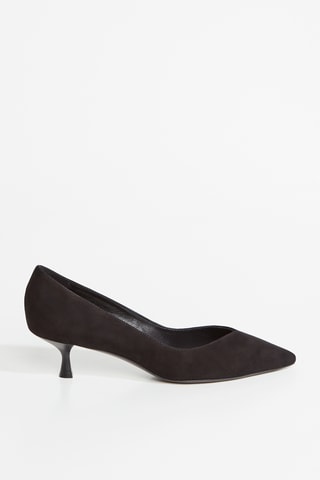 Sapatos de salto em couro - Preto
