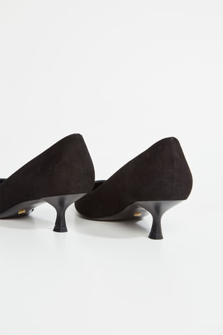 Sapatos de salto em couro - Preto
