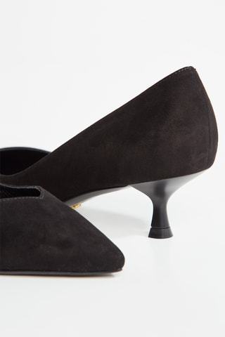 Sapatos de salto em couro - Preto