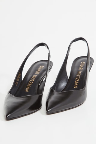 Sapatos de salto envernizados em couro - Preto