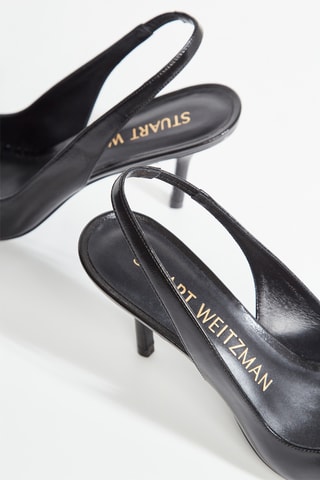 Sapatos de salto envernizados em couro - Preto