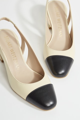 Sapatos de salto em couro - Bege