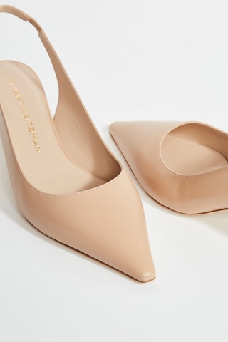 Sapatos de salto em couro - Bege