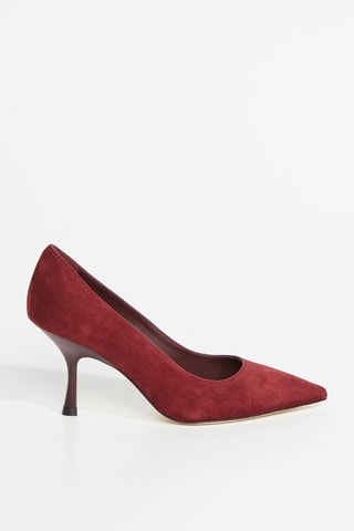 Sapatos de salto em couro - Bordô