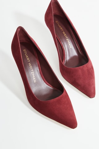 Sapatos de salto em couro - Bordô