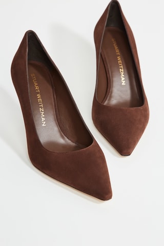 Sapatos de salto em couro - Castanho