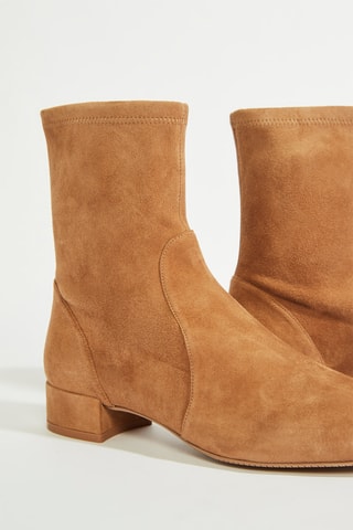 Botins em couro - Camel