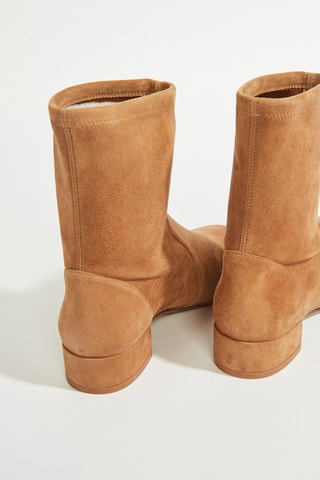 Botins em couro - Camel