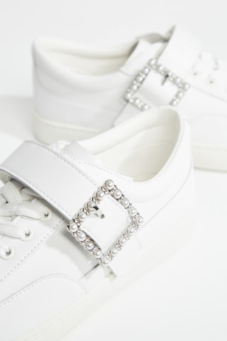 Sneakers em couro - Branco