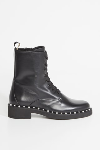 Botins em couro - Preto