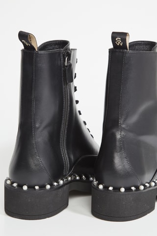 Botins em couro - Preto